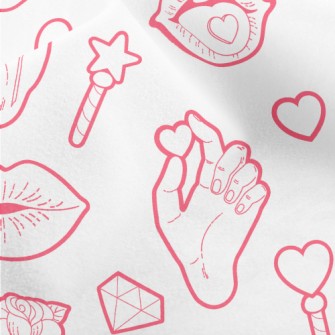 Funny Lip Gestures Micro Fleece