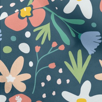 Tropical Rainforest Hibiscus F Micro Fleece