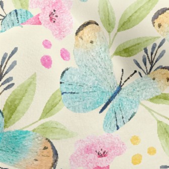 Watercolor Beautiful Butterfly Micro Fleece