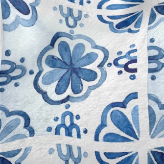 Classic Cool Damask Minky