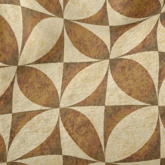 Flower-shaped Oval Damask Minky