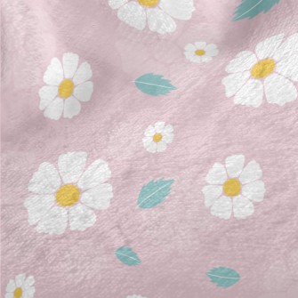 Pure White Flower Minky