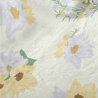 Gentle Bicolor Flowers Minky