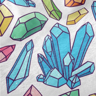 Colorful Crystal Rough Stone Minky