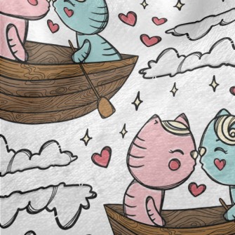 Boating And Kissing The Cat Minky