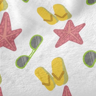 Beach Shoes Glasses Starfish Minky