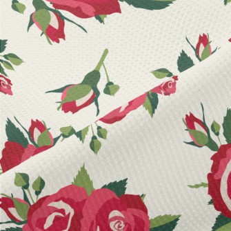 Bright Big Rose Piqué