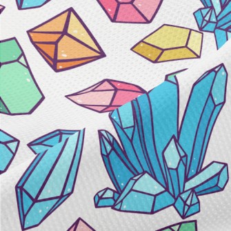 Colorful Crystal Rough Stone Piqué