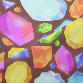 Dazzling Shaped Gems Piqué