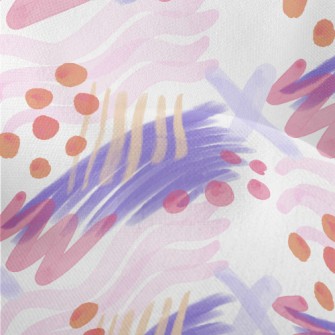 Abstract Dots Lines Lightweight Performance Linen
