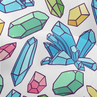 Colorful Crystal Rough Stone Lightweight Performance Linen