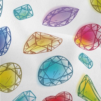Doodle Colorful Little Gems Lightweight Performance Linen