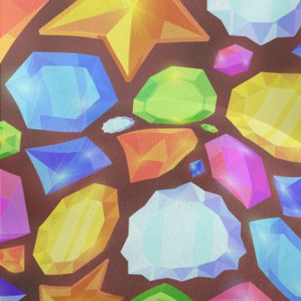 Dazzling Shaped Gems Lightweight Performance Linen