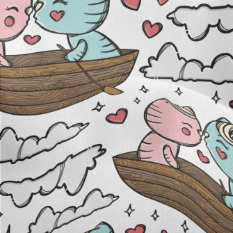 Boating And Kissing The Cat Lightweight Performance Linen