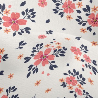 Soft Two-color Flowers Lightweight Performance Linen