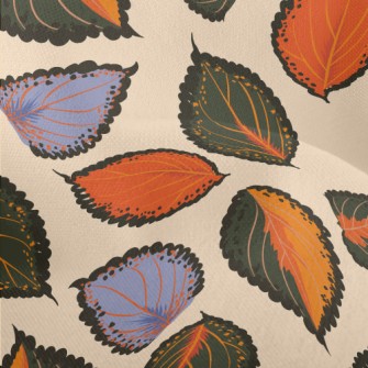Fantasy Bicolor Leaves Lightweight Performance Linen