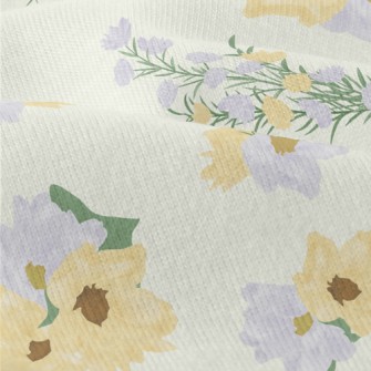Gentle Bicolor Flowers Modern Jersey