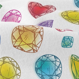 Doodle Colorful Little Gems Modern Jersey