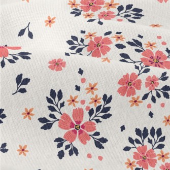 Soft Two-color Flowers Modern Jersey