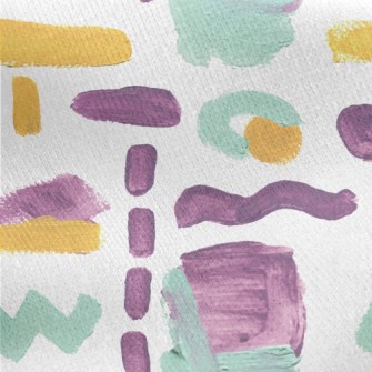 Unknown Abstract Lines Jersey Backed Fleece