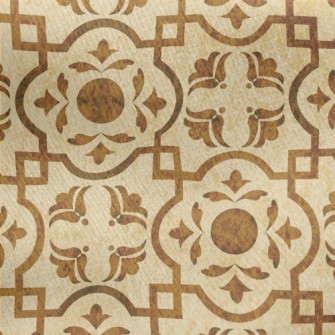 Nostalgic Tile Damask Jersey Backed Fleece