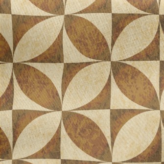 Flower-shaped Oval Damask Jersey Backed Fleece