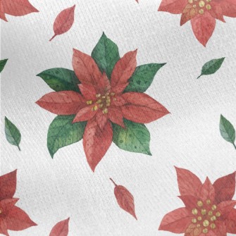 Nice Looking Christmas Red For Jersey Backed Fleece