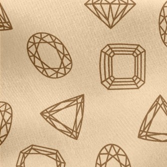 Simple Crystal Gem Jersey Backed Fleece