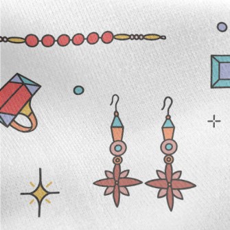 Ethnic Style Creative Jewelry Jersey Backed Fleece