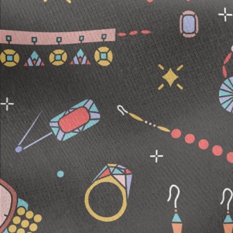 Unique Ethnic Jewelry Jersey Backed Fleece