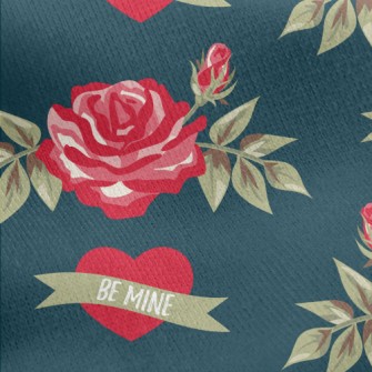 Be My Bright Rose Jersey Backed Fleece