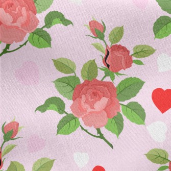 Passionate Rose Jersey Backed Fleece