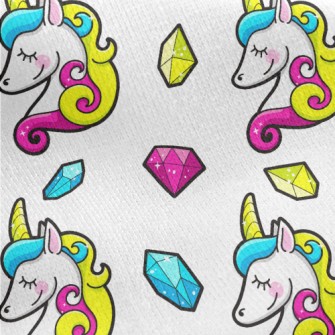 Gorgeous Unicorn Jersey Backed Fleece
