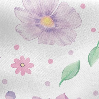 Fantasy Multi-petal Flower Jersey Backed Fleece