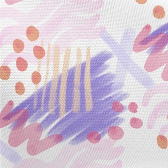 Abstract Dots Lines Pongee