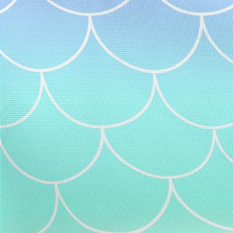 Gradient Mermaid Scales Pongee