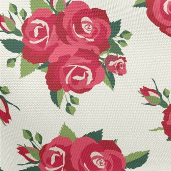 Bright Big Rose Pongee