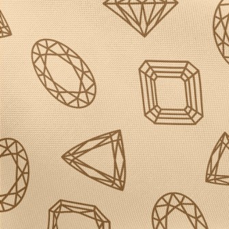 Simple Crystal Gem Pongee