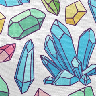 Colorful Crystal Rough Stone Pongee