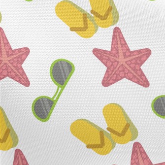 Beach Shoes Glasses Starfish Pongee