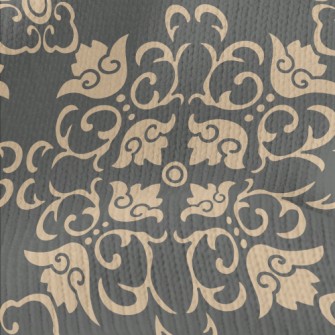 Retro Flower-shaped Damask Stretch Jersey