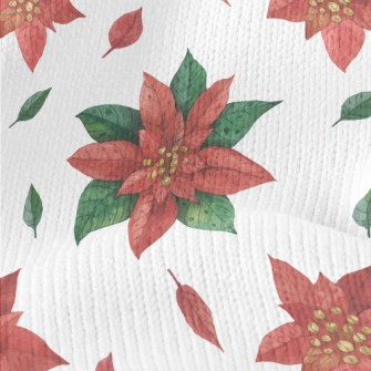 Nice Looking Christmas Red For Stretch Jersey