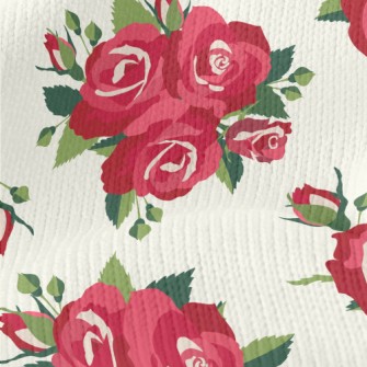 Bright Big Rose Stretch Jersey