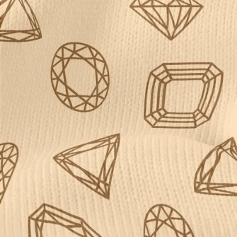 Simple Crystal Gem Stretch Jersey