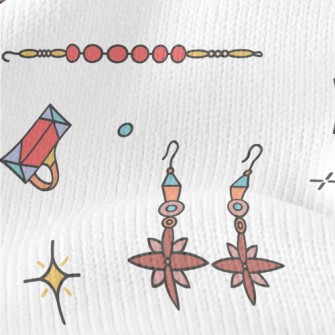 Ethnic Style Creative Jewelry Stretch Jersey