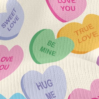 Love Sticky Note Stretch Jersey