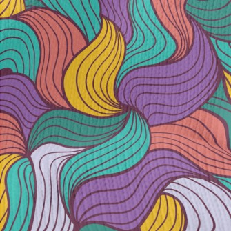 Colorful Lines Stretch Jersey