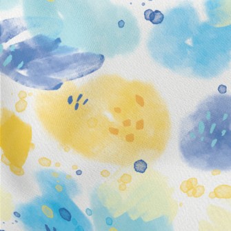 Sfumato Abstract Watercolor Lightweight Cotton Poplin