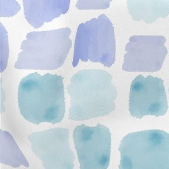 Watercolor Abstract Lines Lightweight Cotton Poplin