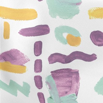 Unknown Abstract Lines Lightweight Cotton Poplin
